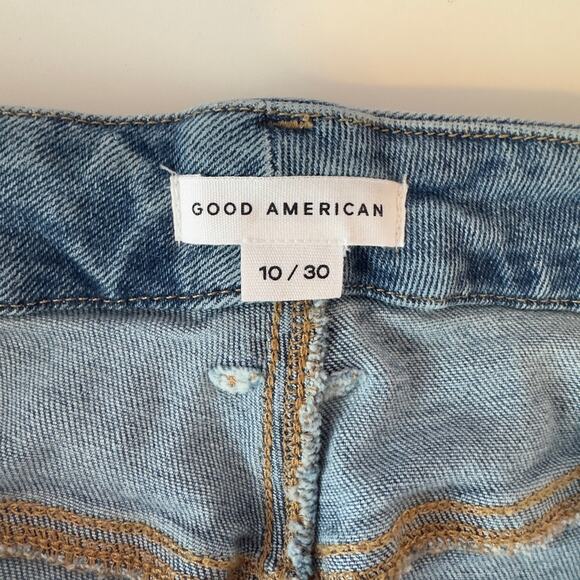 NWT Good American Good Curve Straight Denim Jeans Size 10/30 Stretch Contouring - Picture 3 of 8